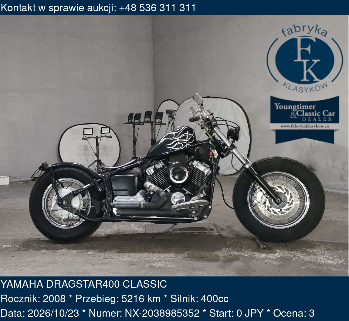YAMAHA DRAGSTAR400 CLASSIC 2008 - zdjęcie 2