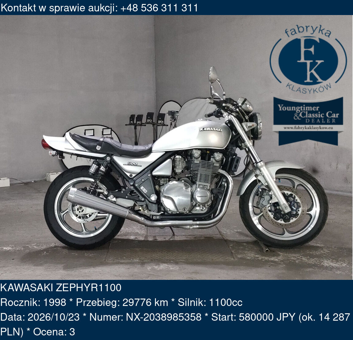 KAWASAKI ZEPHYR1100 1998 - zdjęcie 2
