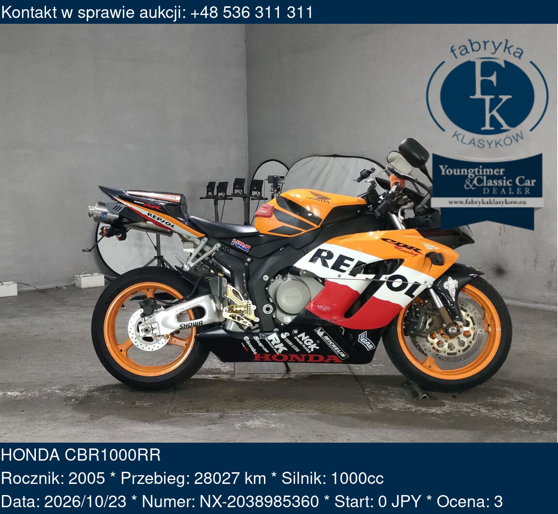 HONDA CBR1000RR 2005 - zdjęcie 2