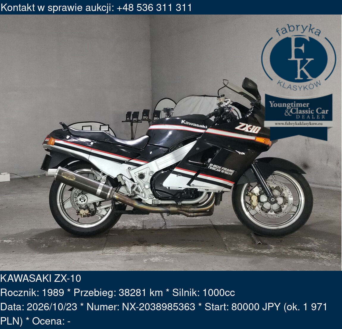 KAWASAKI ZX-10 1989 - zdjęcie 2