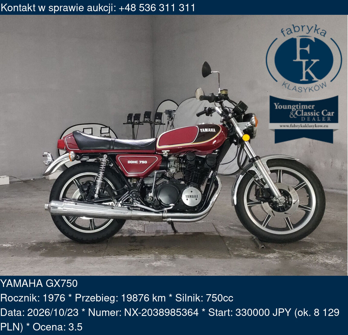 YAMAHA GX750 1976 - zdjęcie 2