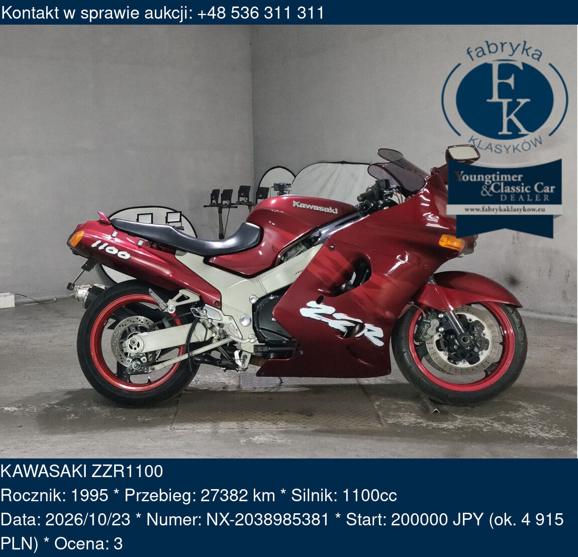 KAWASAKI ZZR1100 1995 - zdjęcie 2