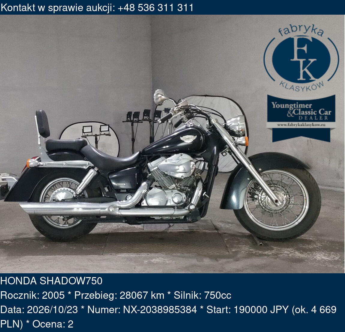HONDA SHADOW750 2005 - zdjęcie 2