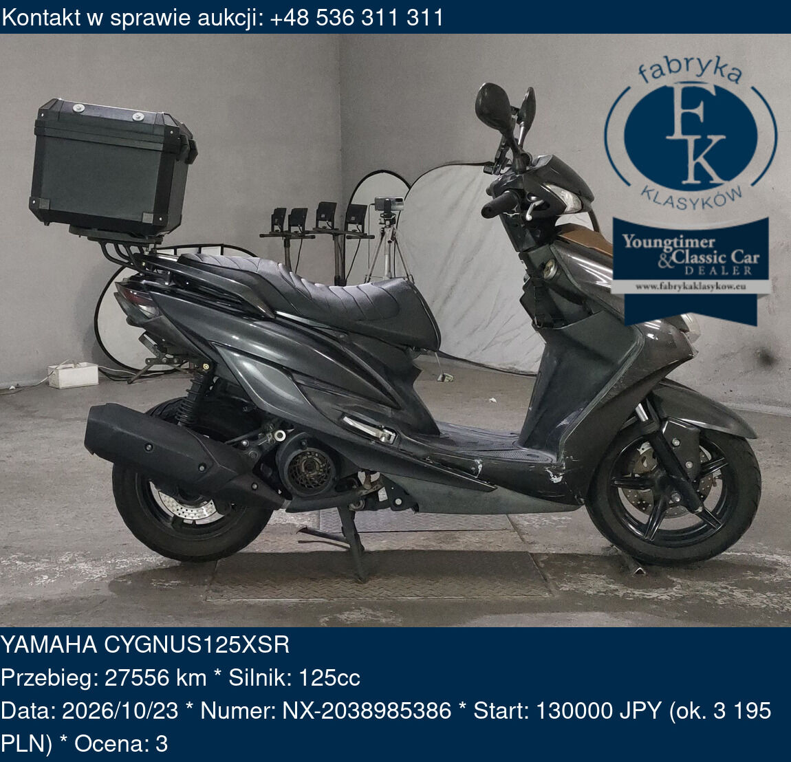 YAMAHA CYGNUS125XSR  - zdjęcie 2