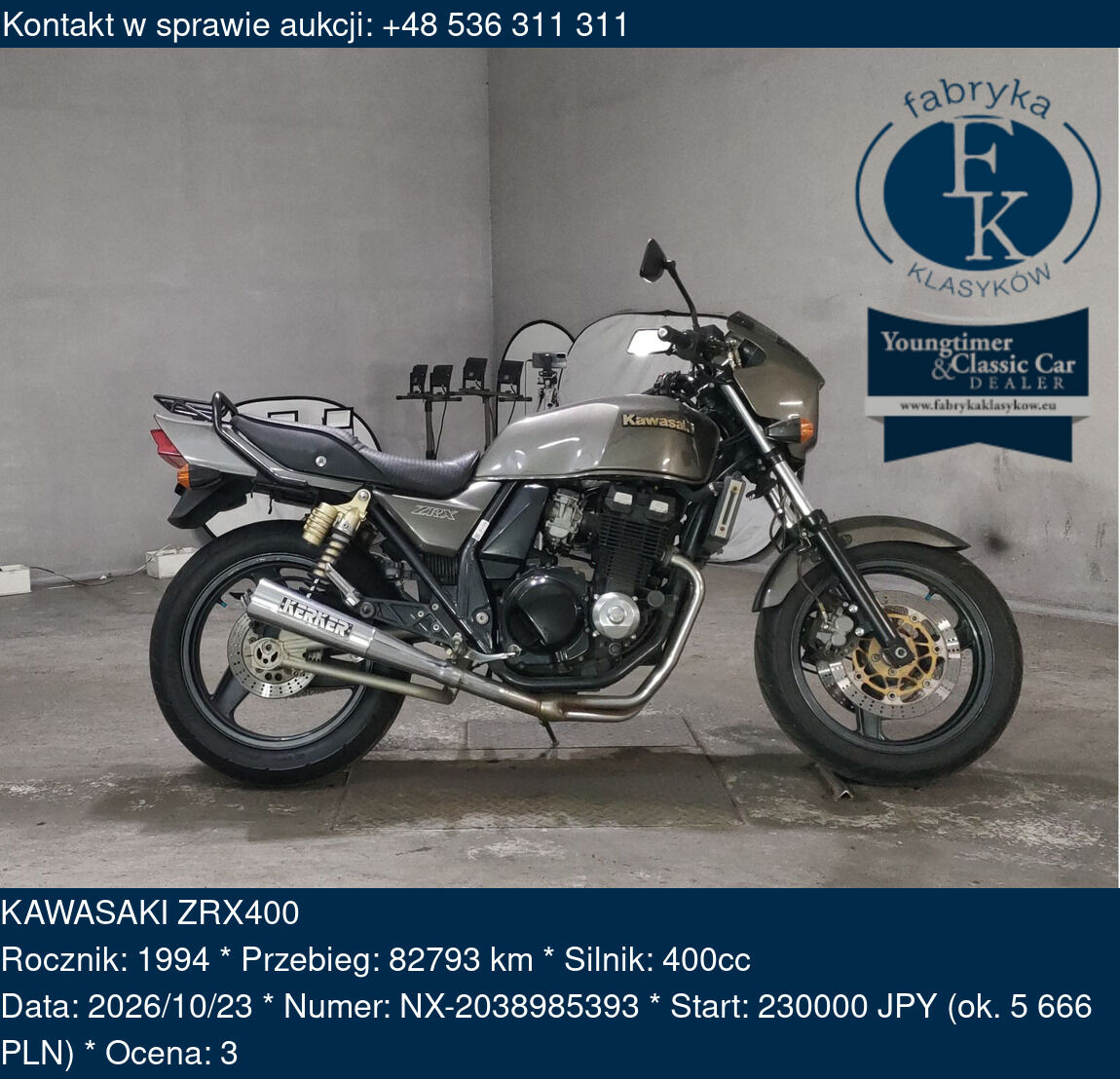 KAWASAKI ZRX400 1994 - zdjęcie 2