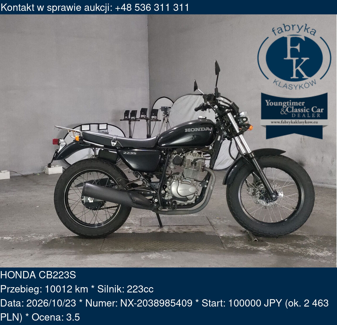 HONDA CB223S  - zdjęcie 2