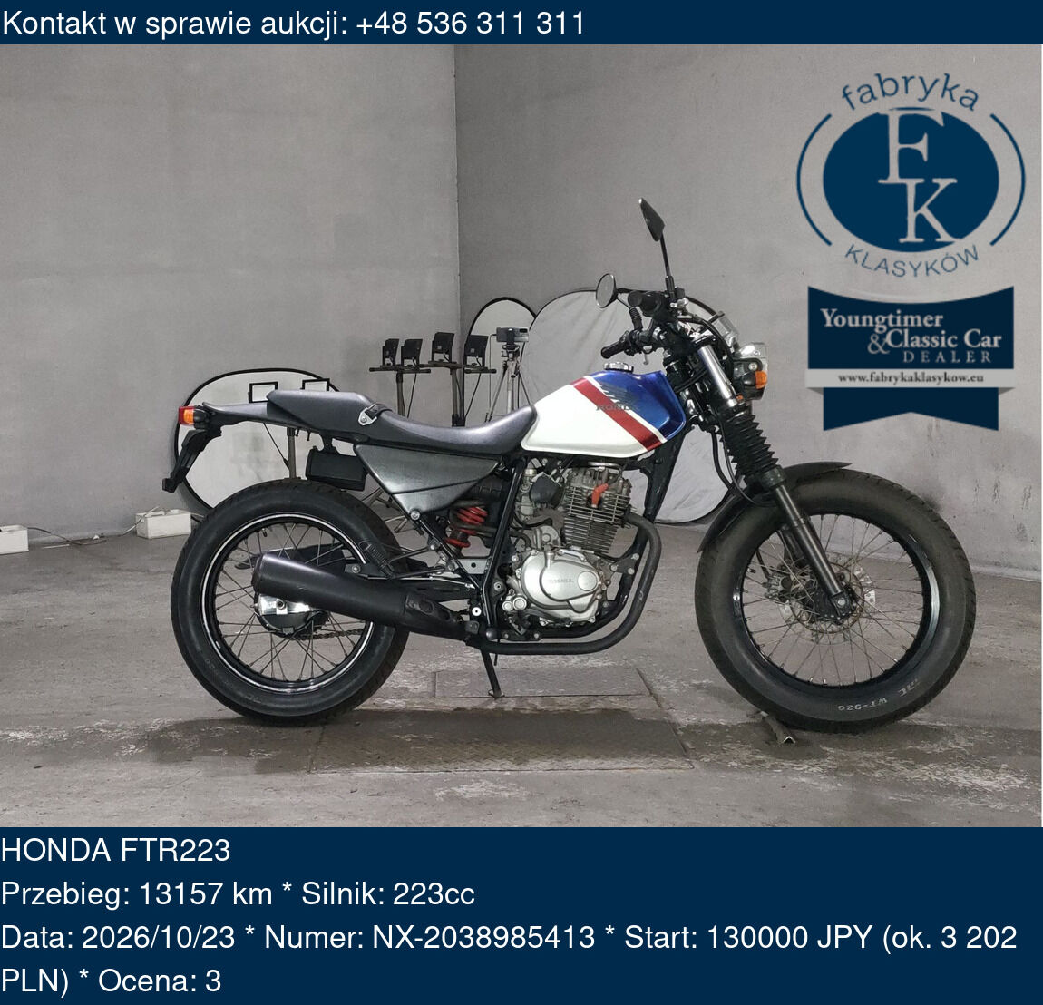 HONDA FTR223 - zdjęcie 2