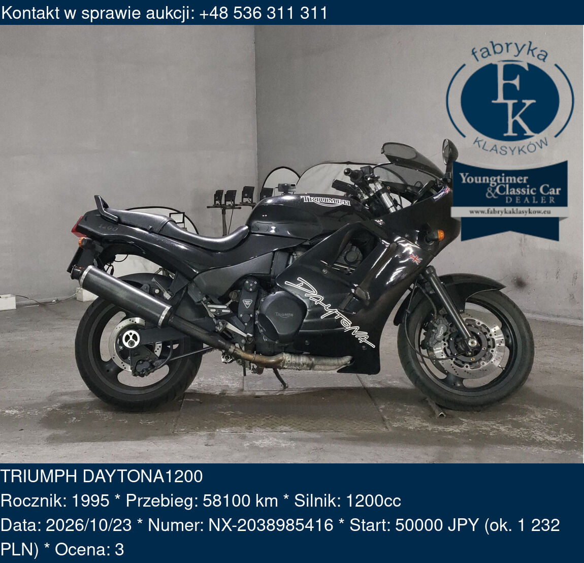 TRIUMPH DAYTONA1200 1995 - zdjęcie 2