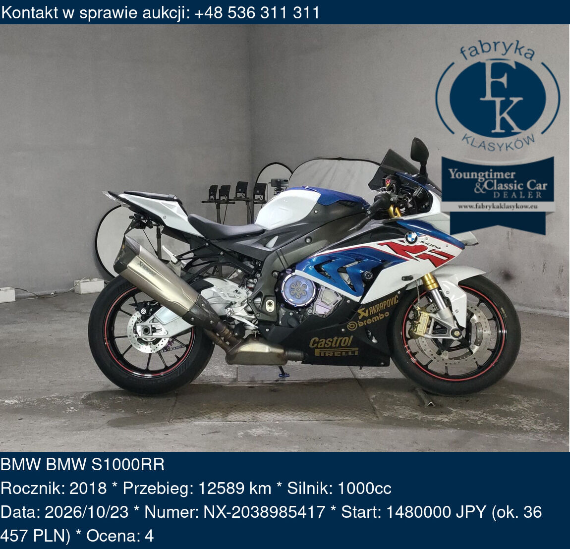 BMW BMW S1000RR 2018 - zdjęcie 2