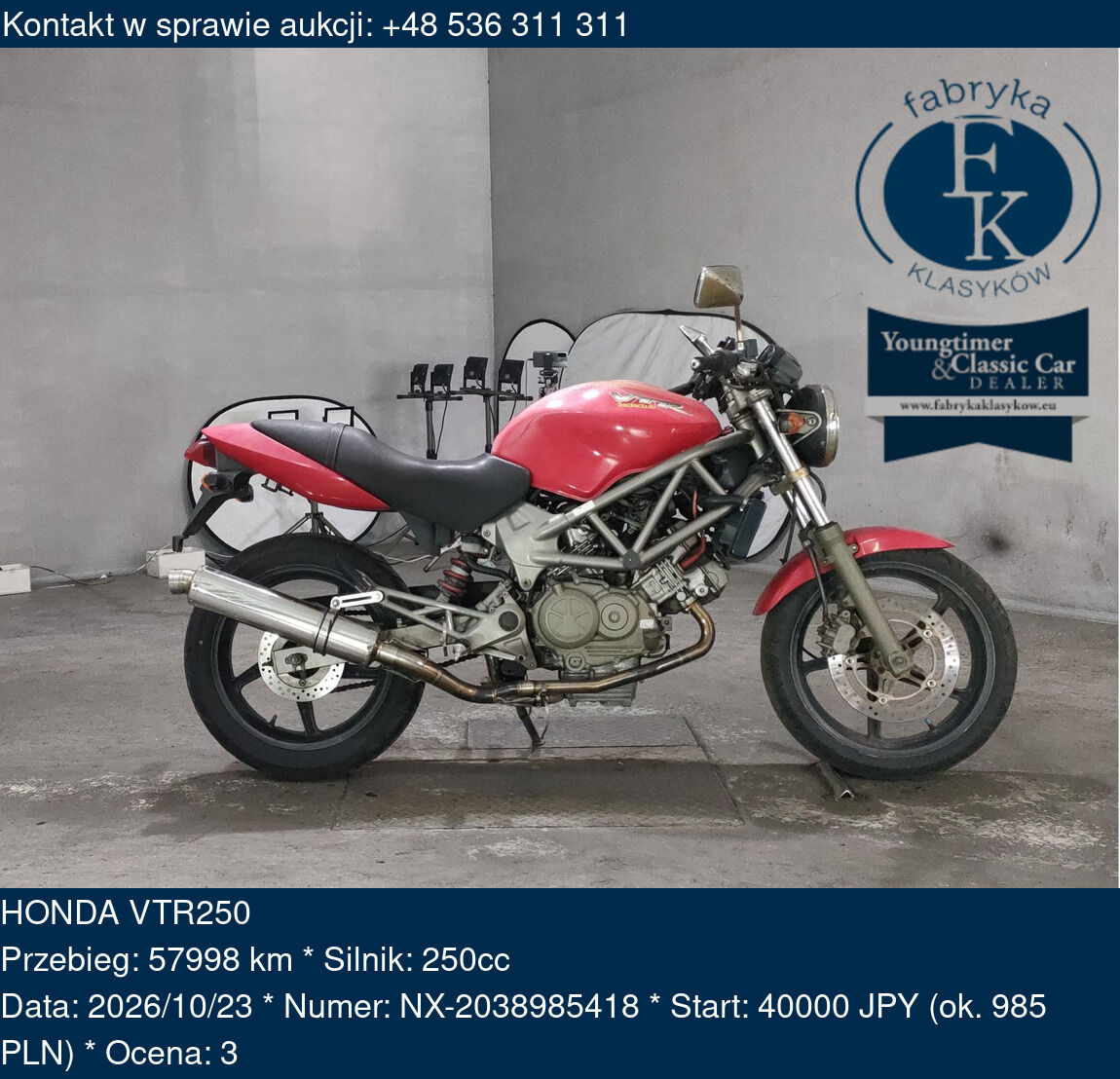 HONDA VTR250  - zdjęcie 2