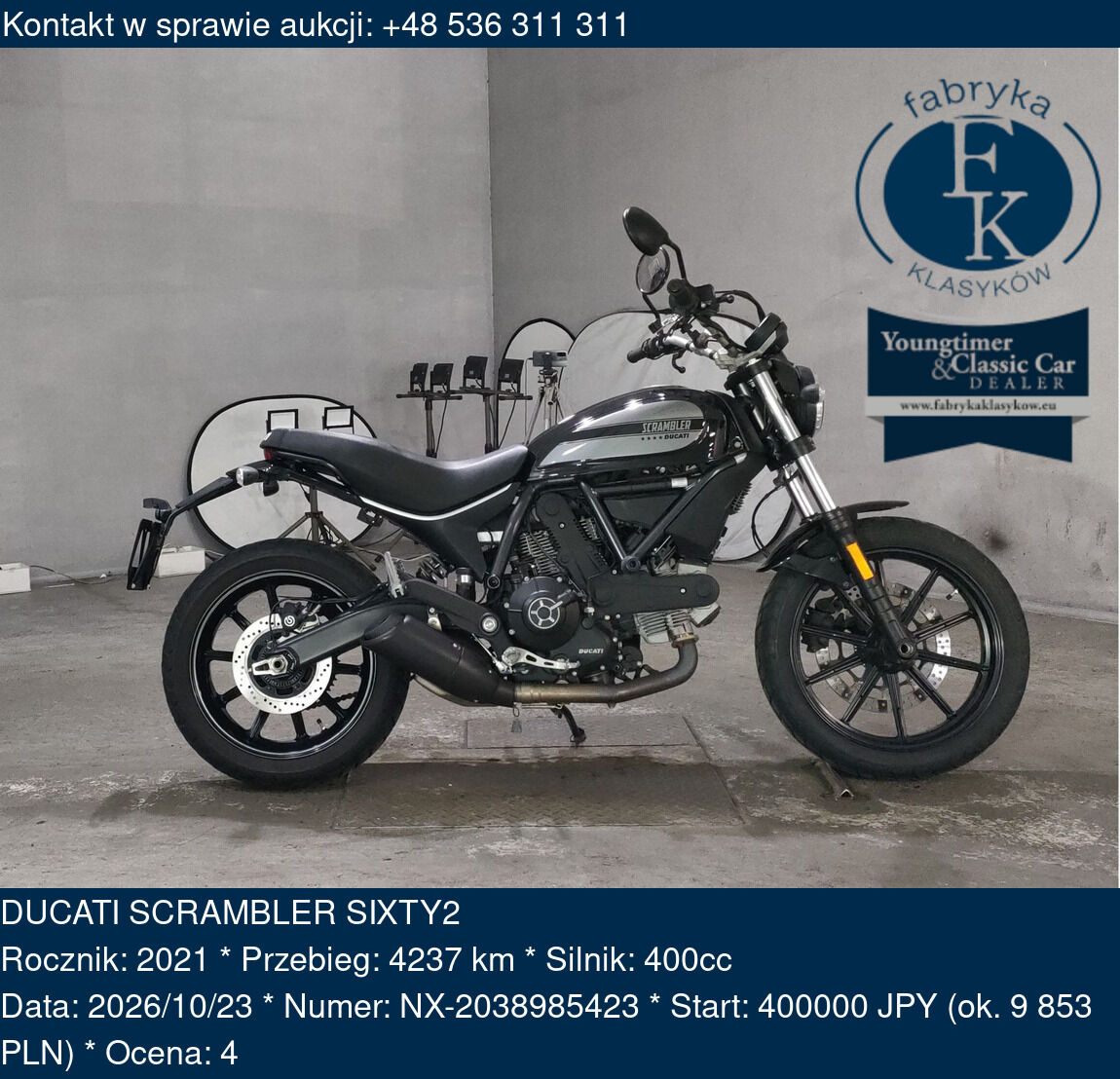 DUCATI SCRAMBLER SIXTY2 2021 - zdjęcie 2