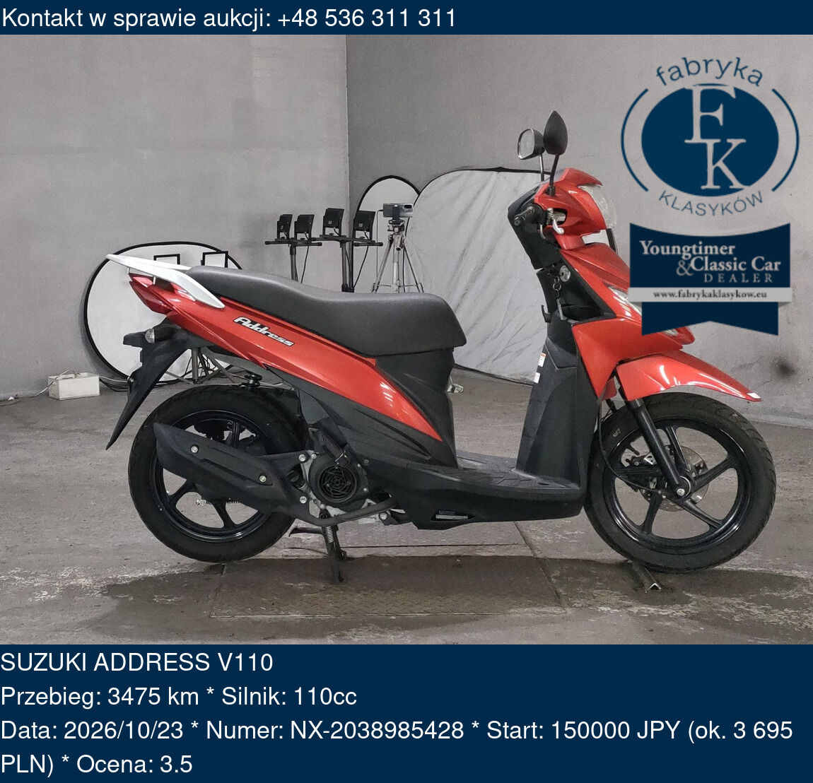 SUZUKI ADDRESS V110  - zdjęcie 2