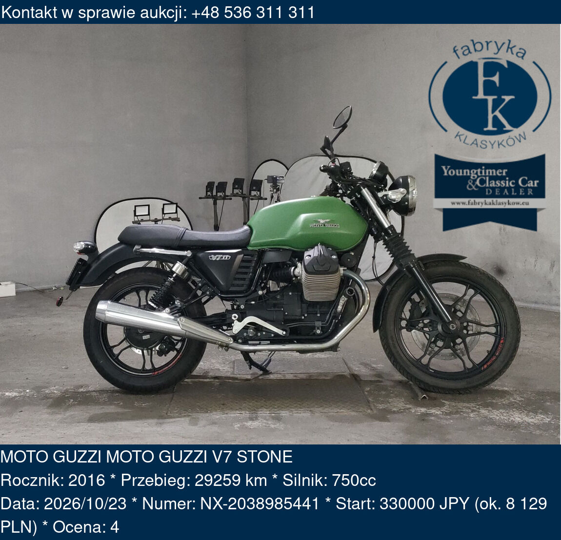 MOTO GUZZI MOTO GUZZI V7 STONE 2016 - zdjęcie 2