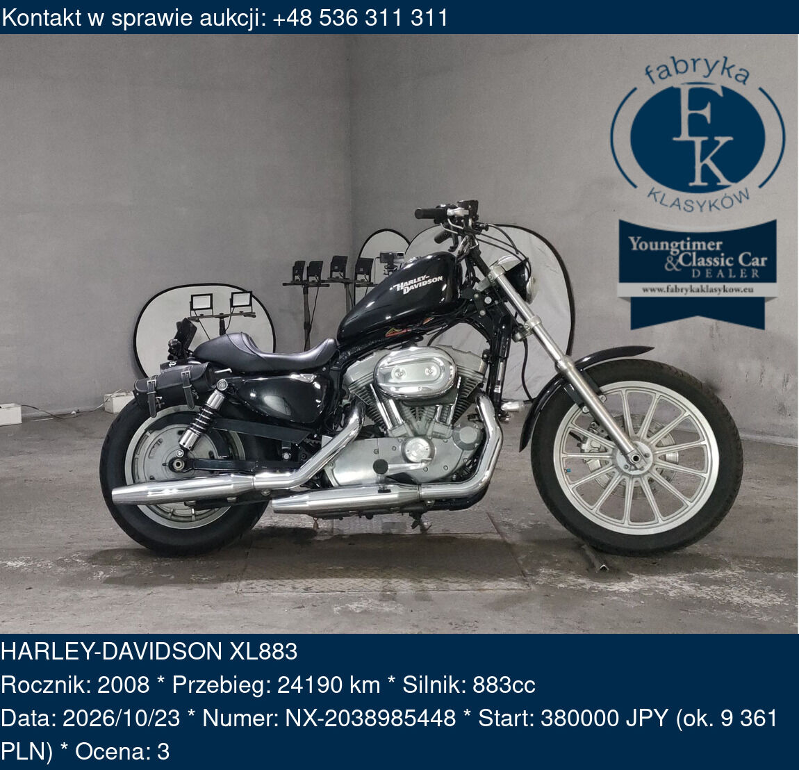HARLEY-DAVIDSON XL883 2008 - zdjęcie 2