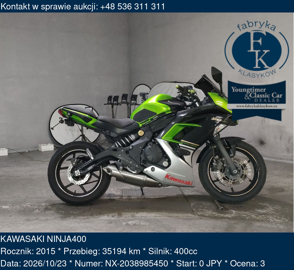 KAWASAKI NINJA400 2015 - zdjęcie 2
