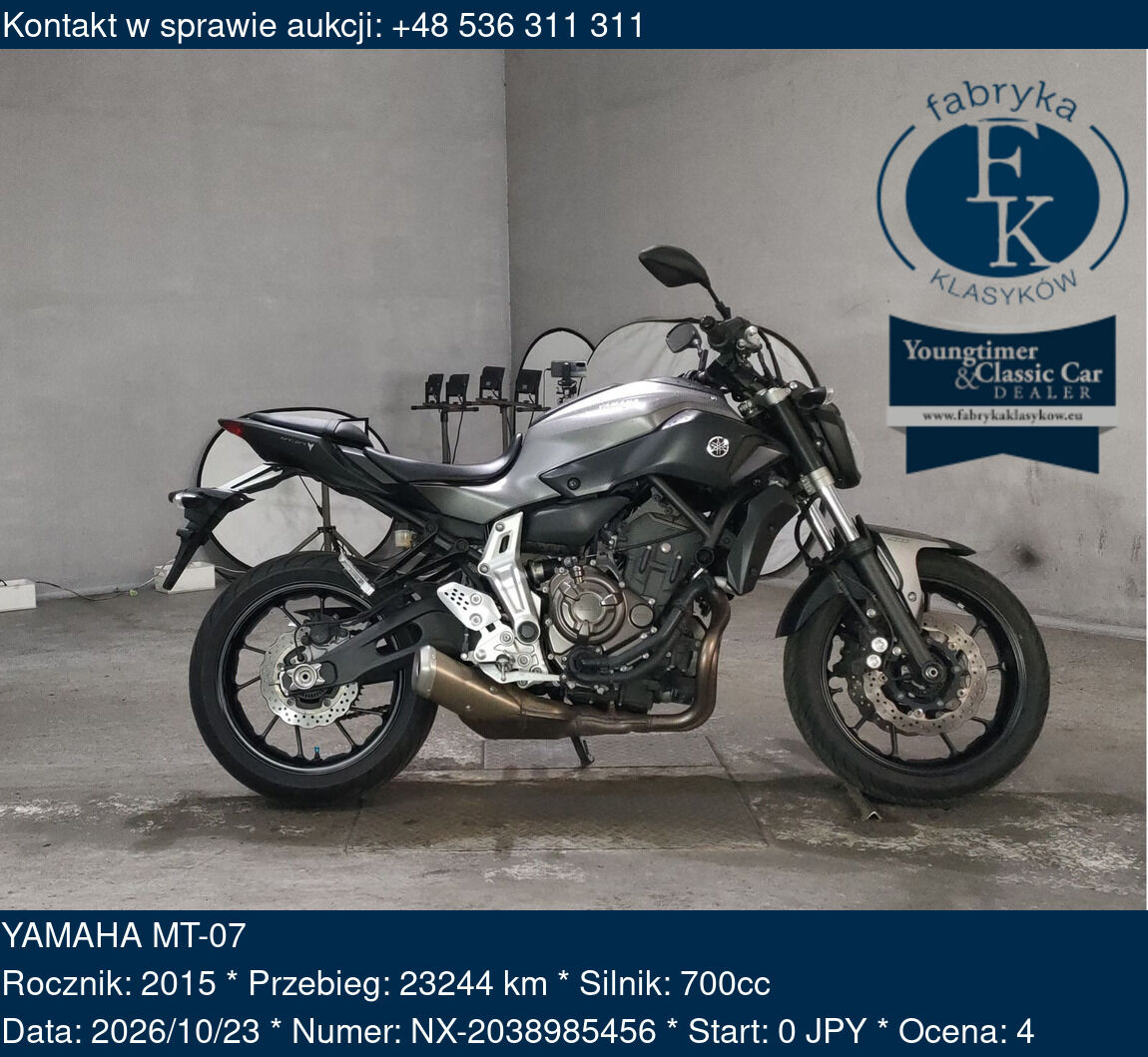 YAMAHA MT-07 2015 - zdjęcie 2