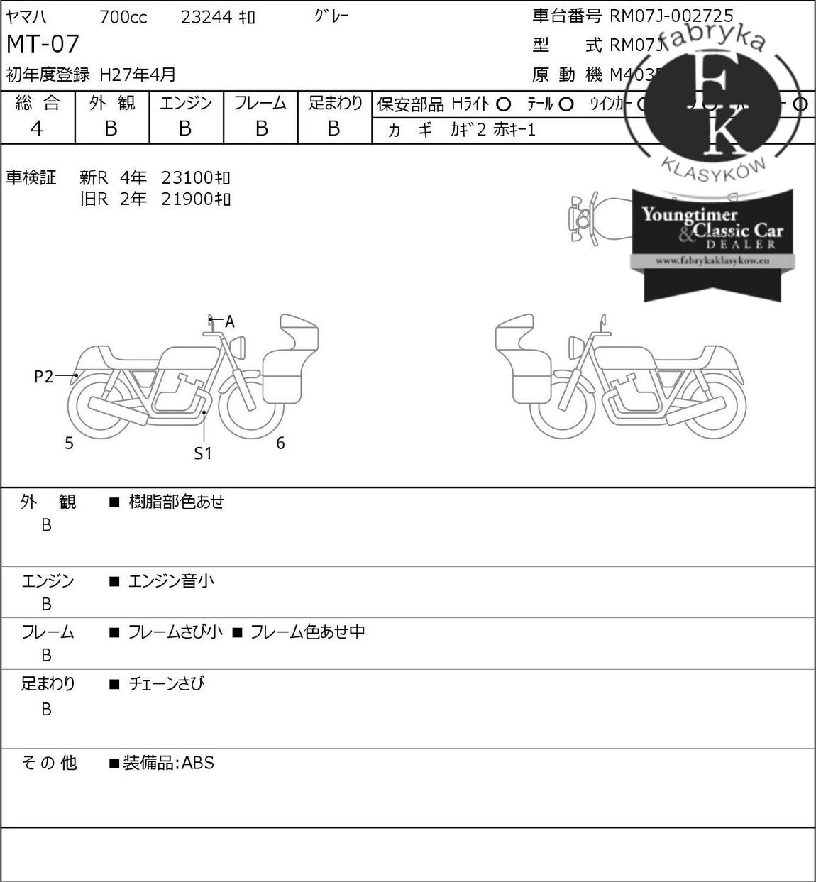 YAMAHA MT-07 2015 - zdjęcie 7