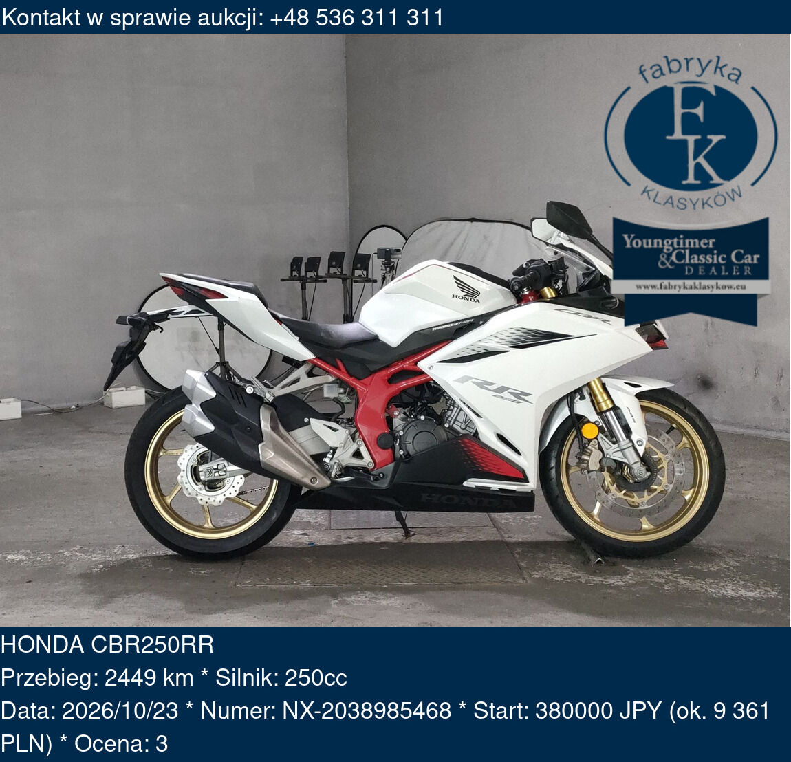 HONDA CBR250RR - zdjęcie 2