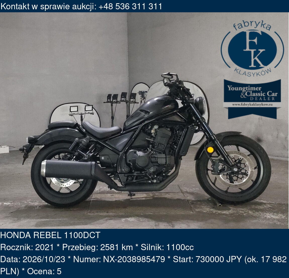 HONDA REBEL 1100DCT 2021 - zdjęcie 2
