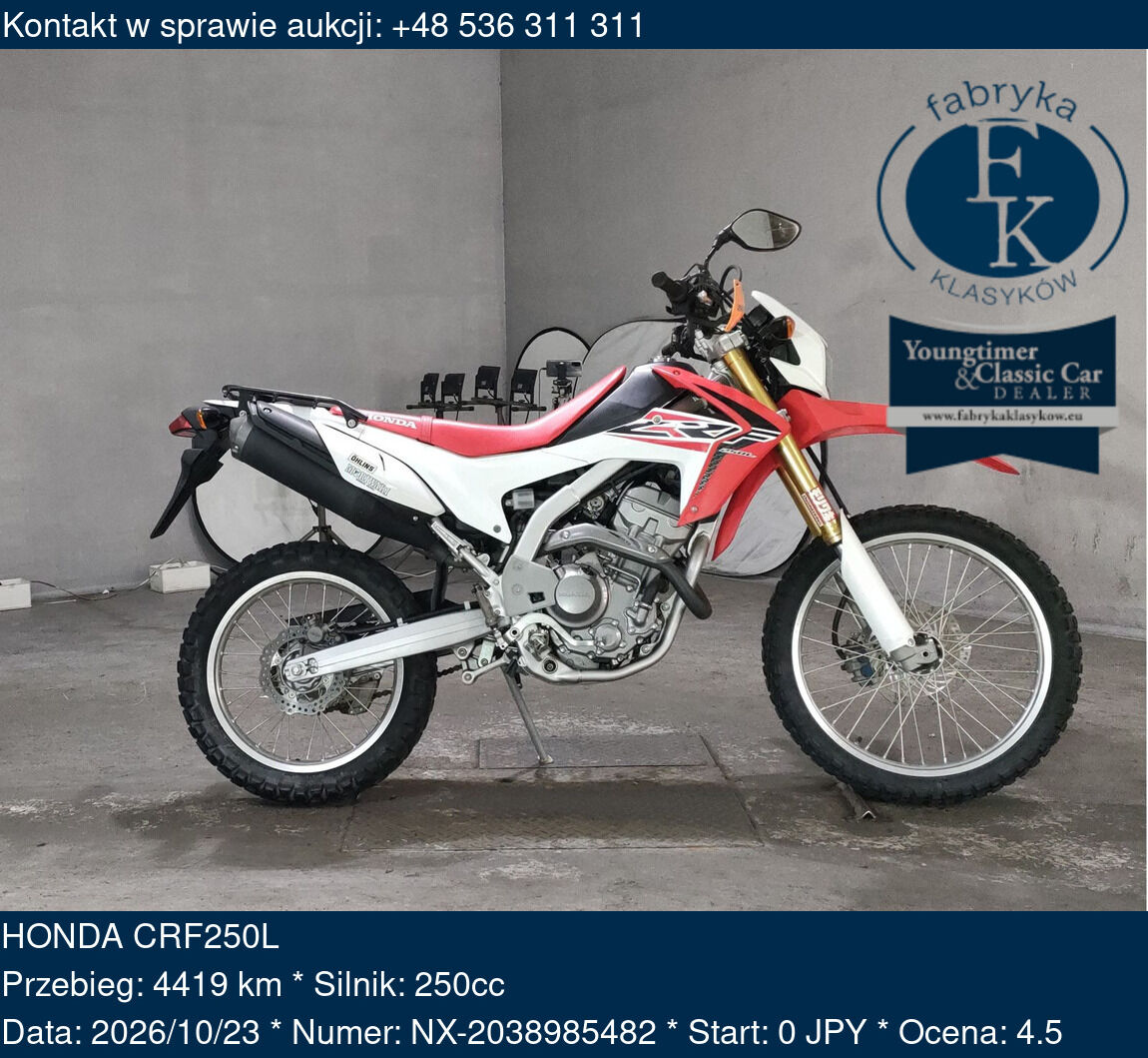 HONDA CRF250L  - zdjęcie 2