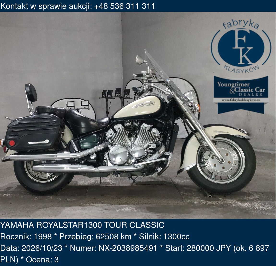 YAMAHA ROYALSTAR1300 TOUR CLASSIC 1998 - zdjęcie 2