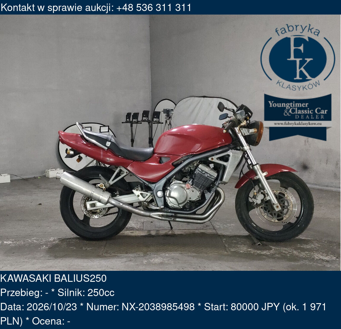 KAWASAKI BALIUS250  - zdjęcie 2