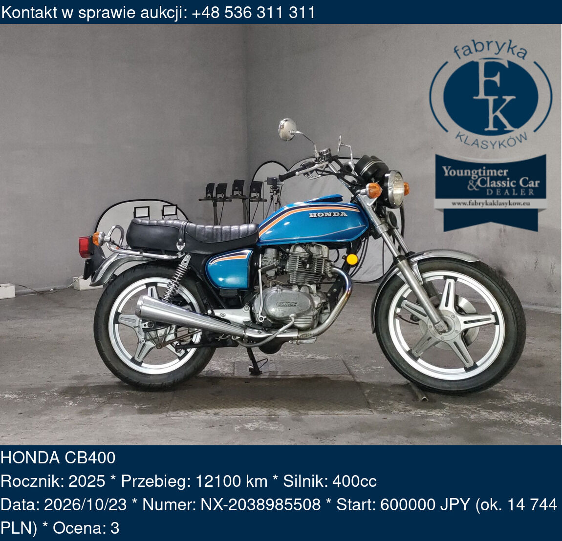 HONDA CB400 2025 - zdjęcie 2