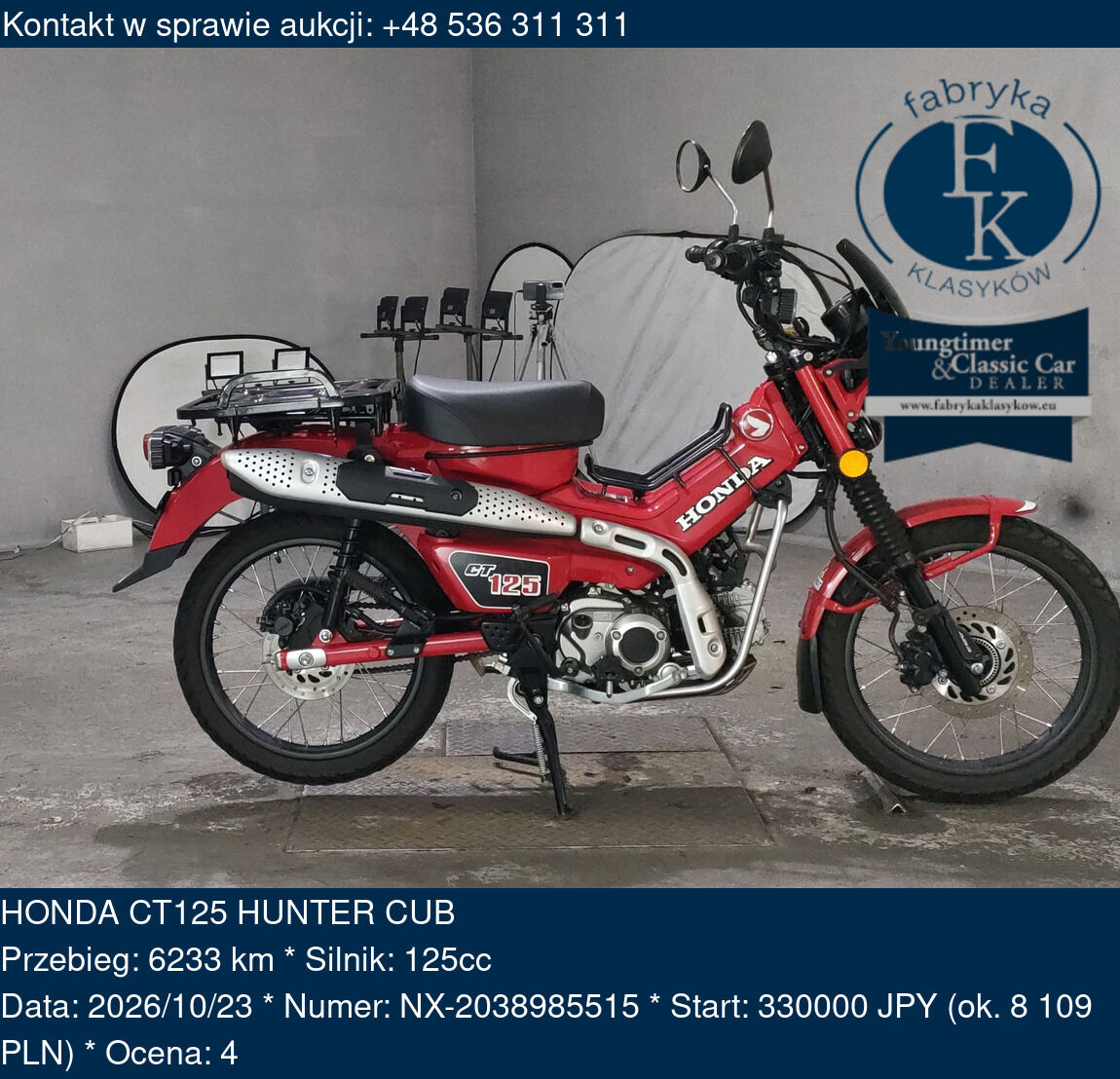 HONDA CT125 HUNTER CUB  - zdjęcie 2