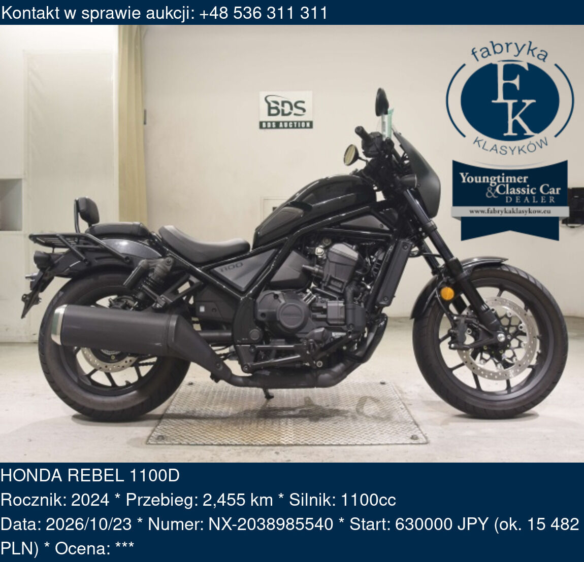 HONDA REBEL 1100D 2024 - zdjęcie 2