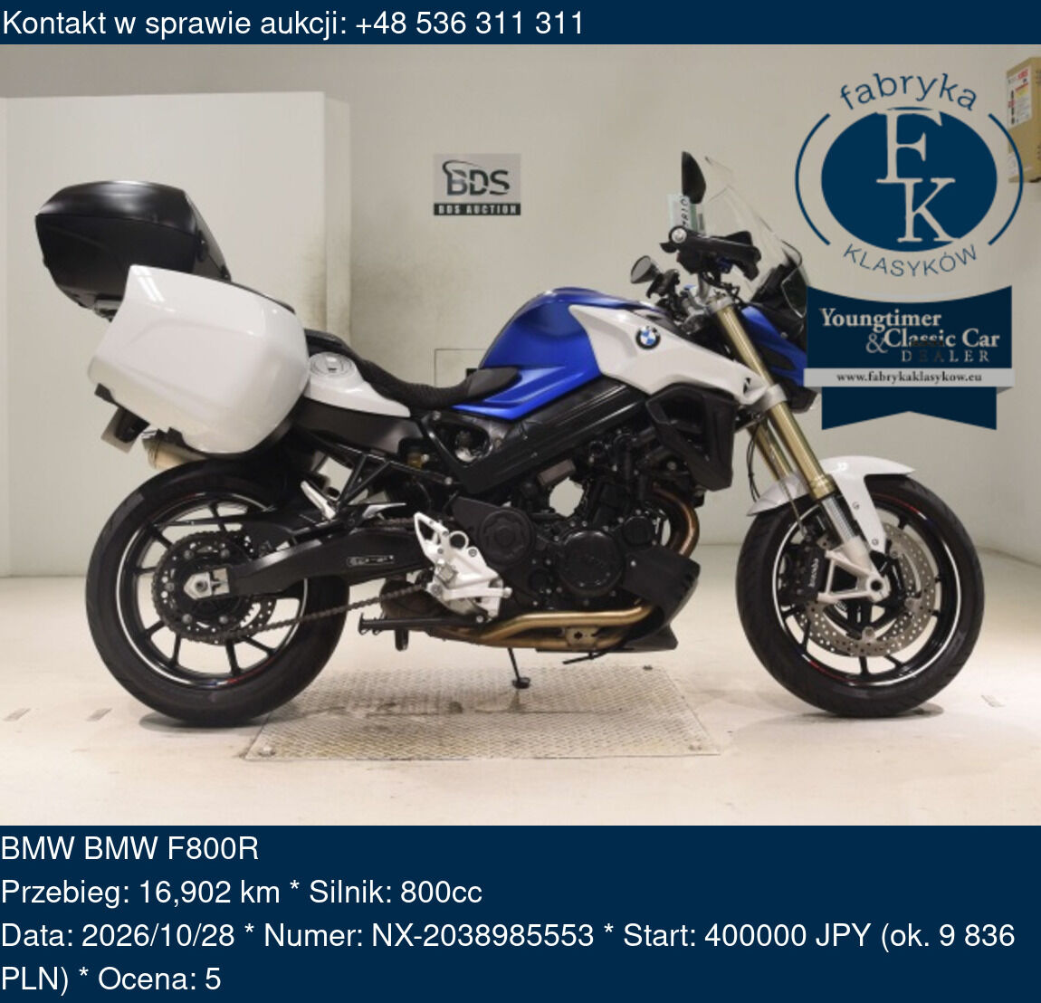 BMW BMW F800R  - zdjęcie 2