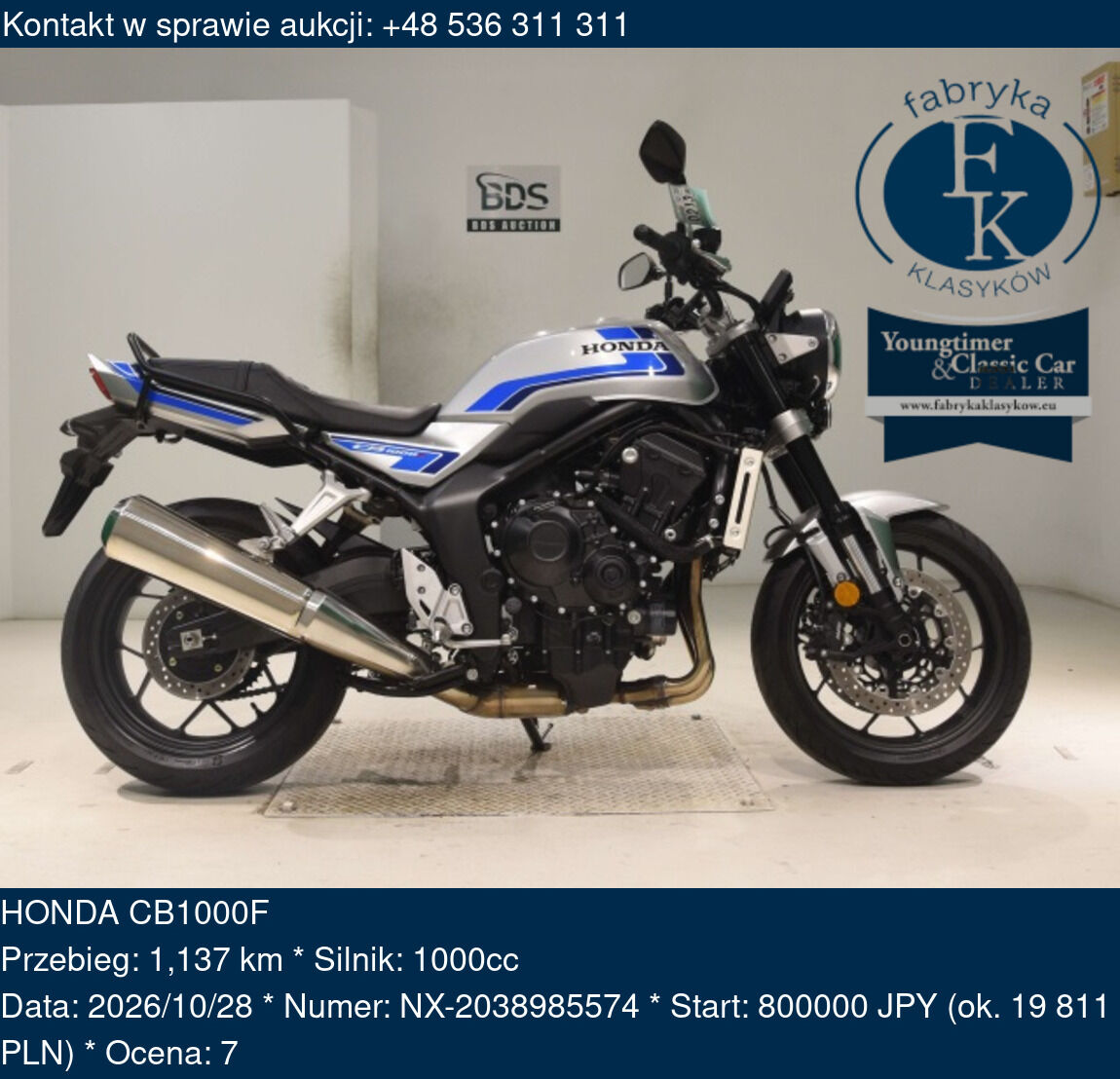 HONDA CB1000F - zdjęcie 2
