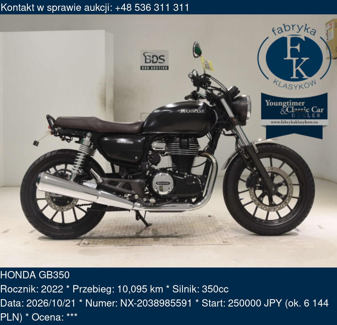 HONDA GB350 2022 - zdjęcie 2