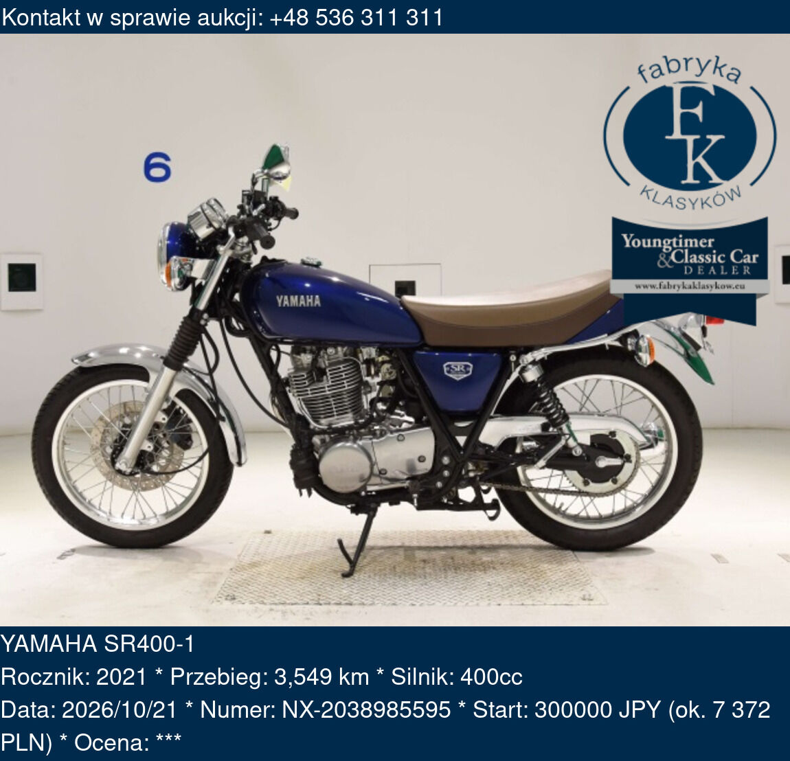 YAMAHA SR400-1 2021 - zdjęcie 2