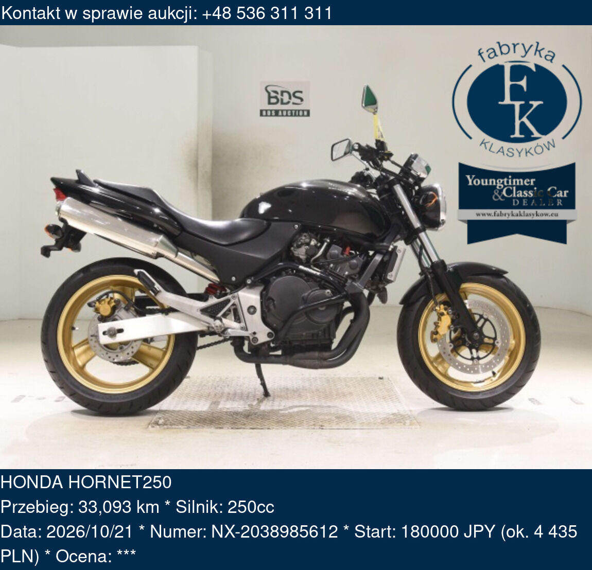 HONDA HORNET250  - zdjęcie 2