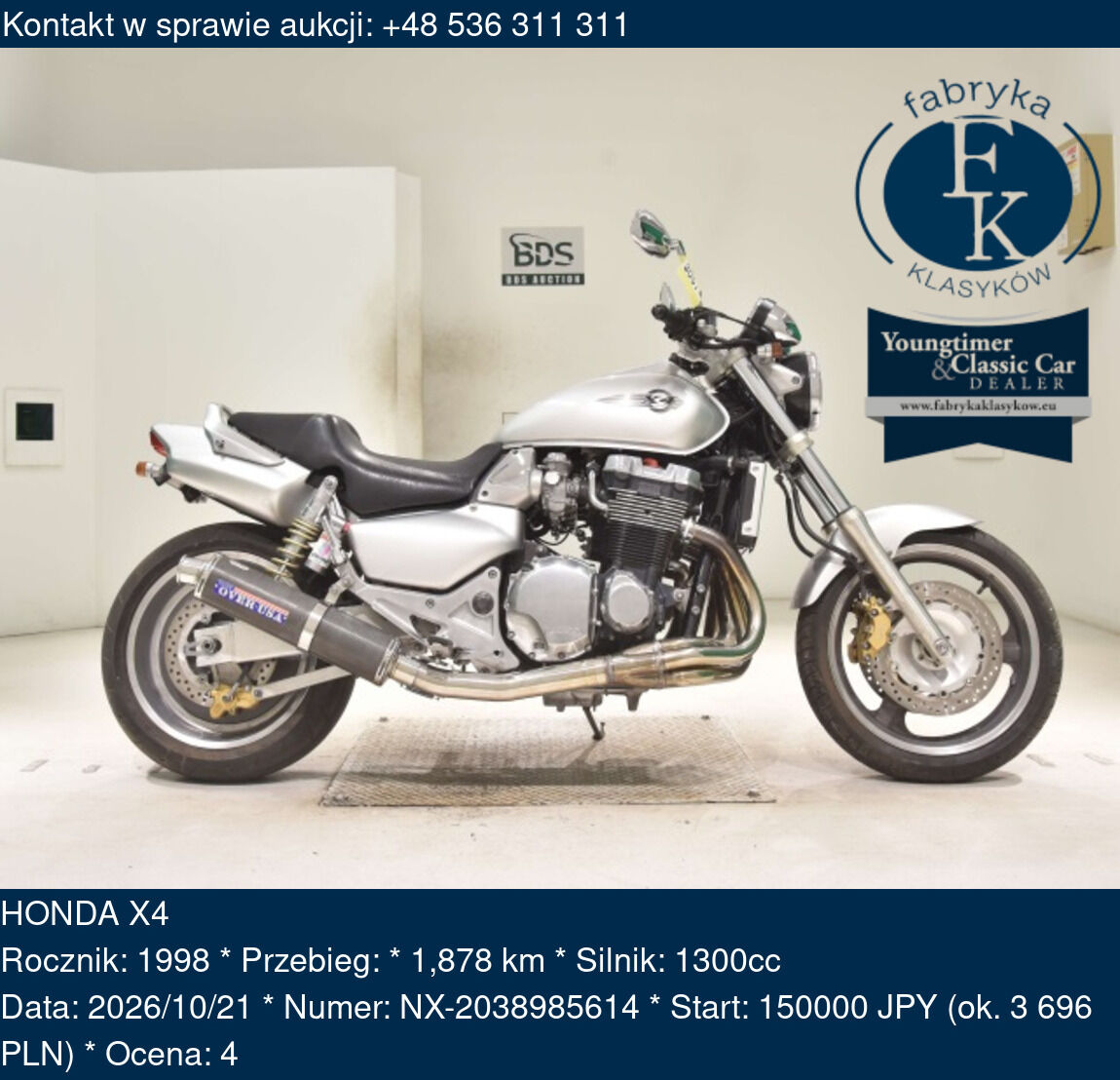 HONDA X4 1998 - zdjęcie 2