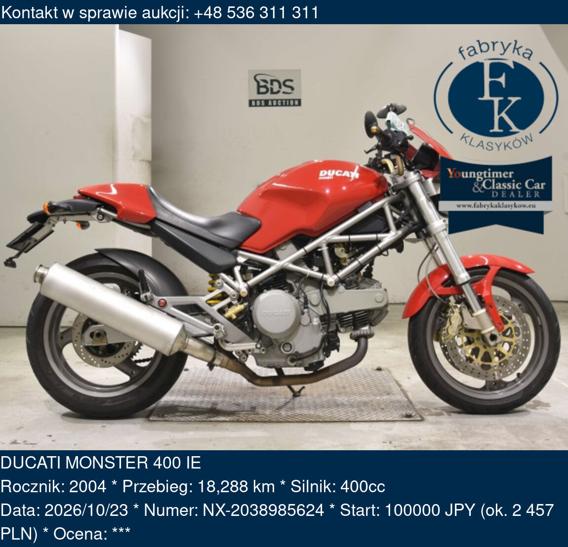 DUCATI MONSTER 400 IE 2004 - zdjęcie 2