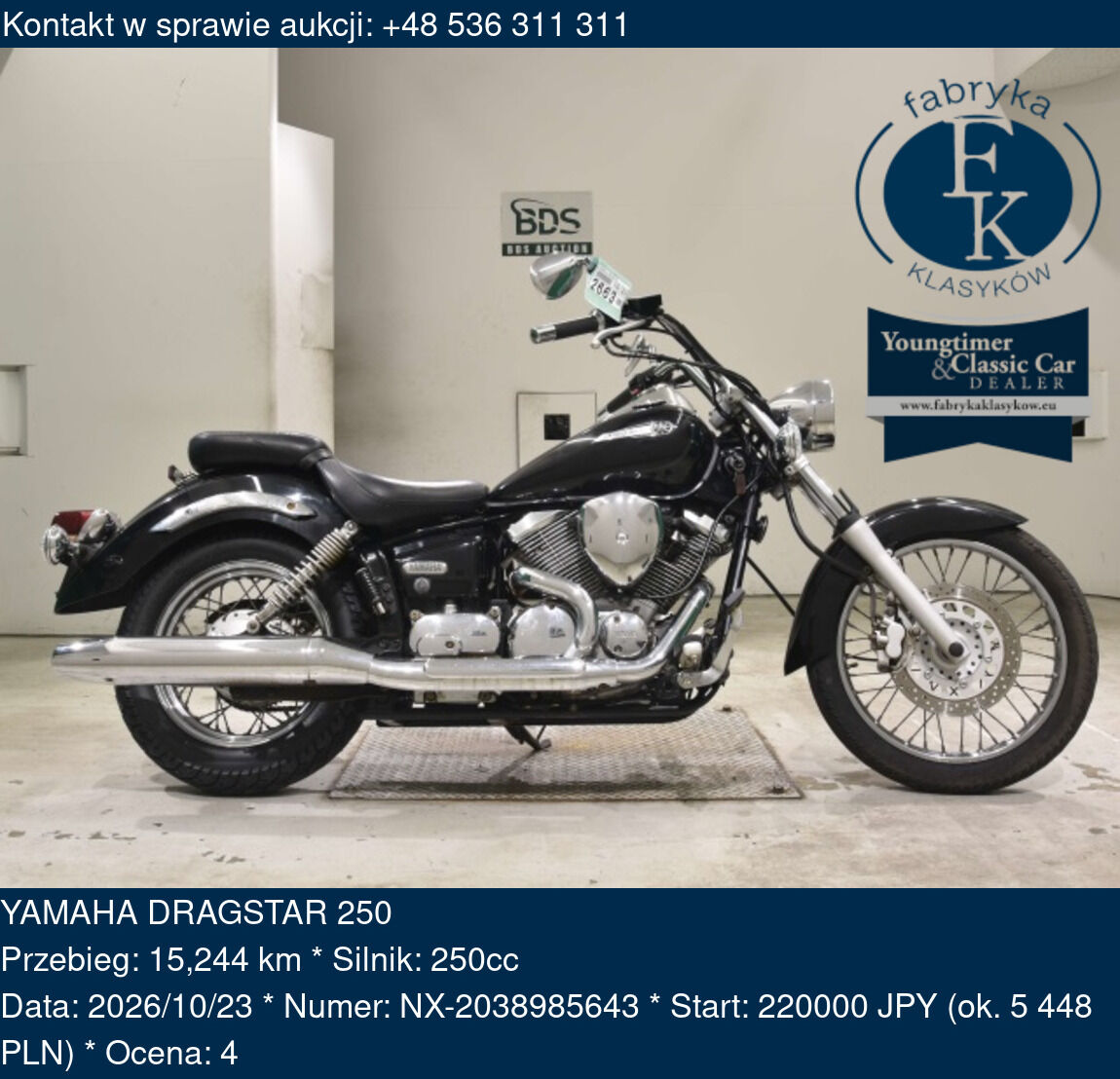 YAMAHA DRAGSTAR 250  - zdjęcie 2