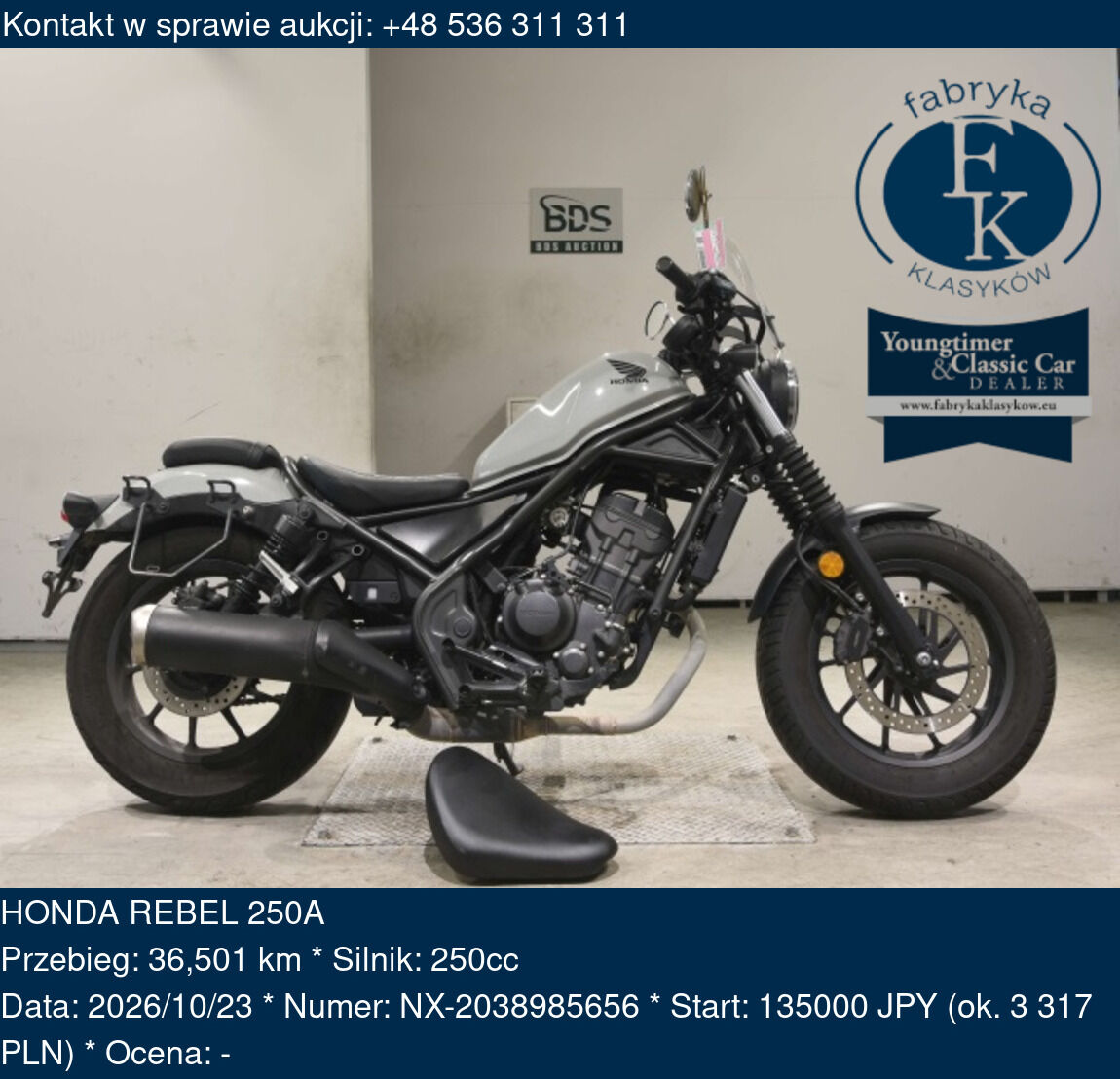 HONDA REBEL 250A  - zdjęcie 2