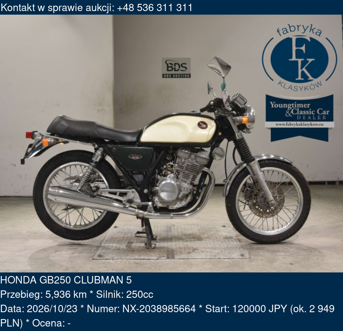 HONDA GB250 CLUBMAN 5 - zdjęcie 2