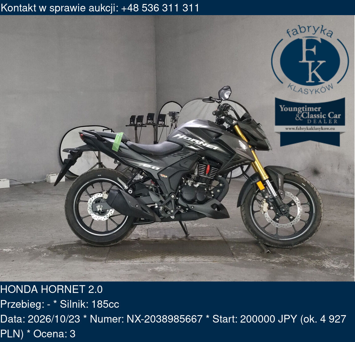 HONDA HORNET 2.0  - zdjęcie 2