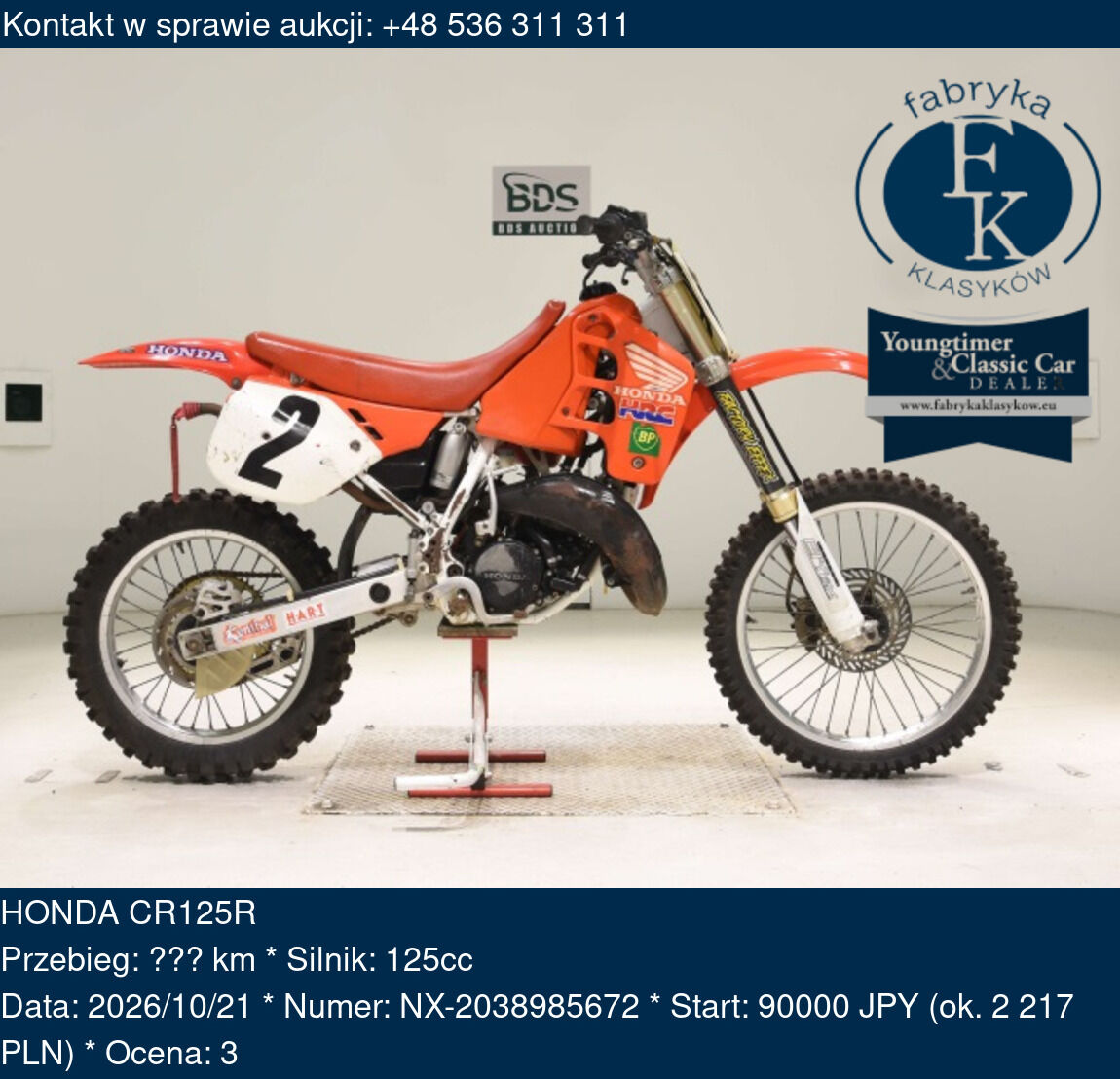 HONDA CR125R  - zdjęcie 2