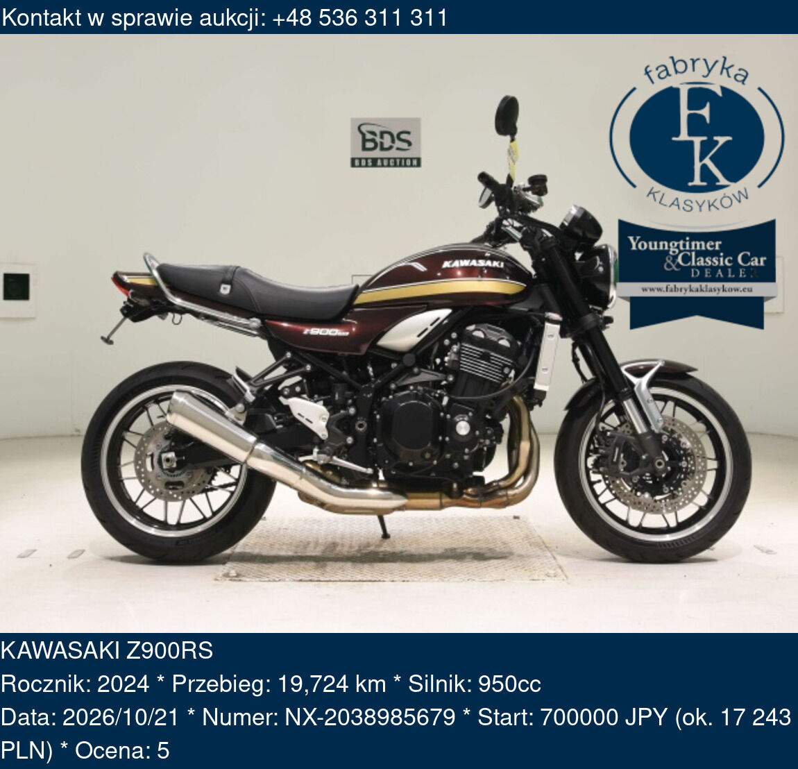 KAWASAKI Z900RS 2024 - zdjęcie 2