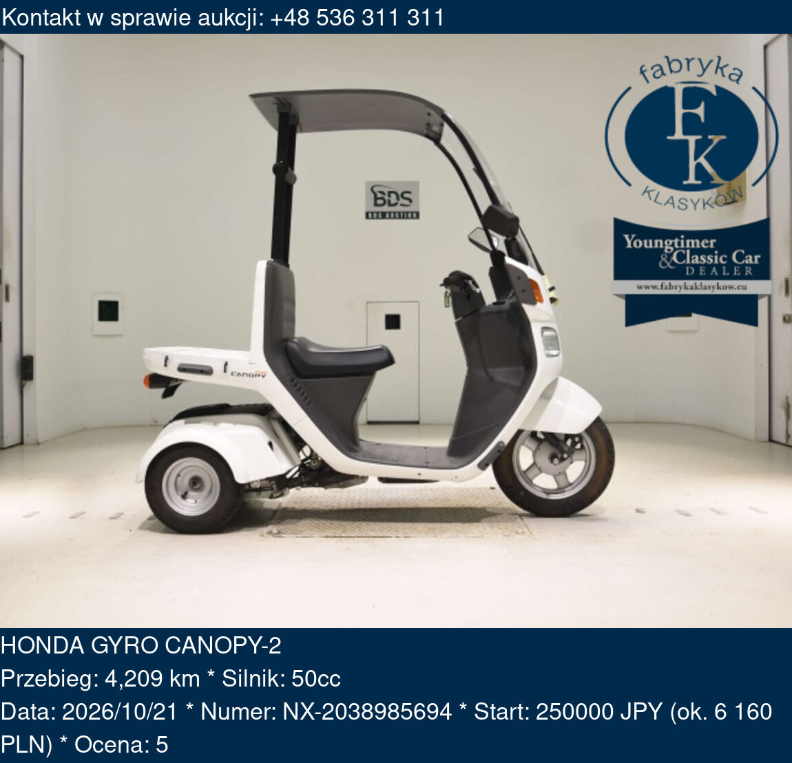 HONDA GYRO CANOPY-2  - zdjęcie 2