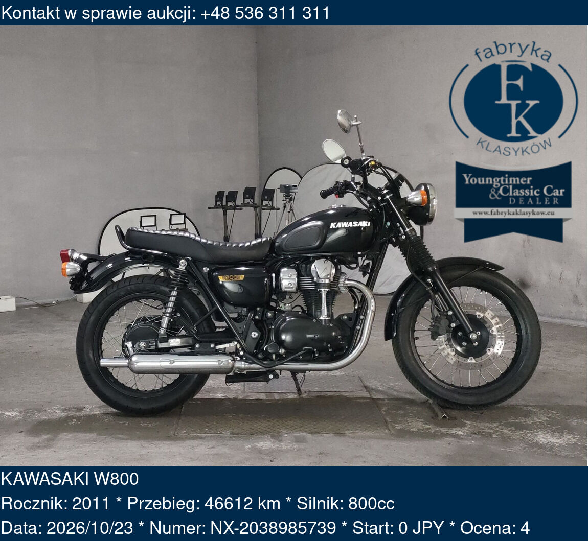 KAWASAKI W800 2011 - zdjęcie 2