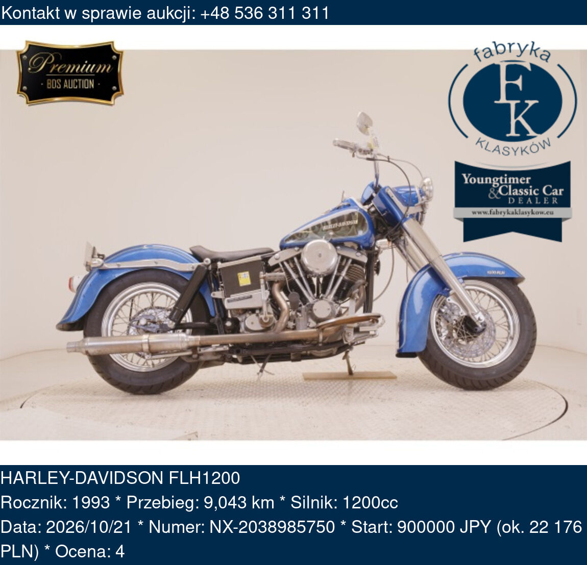 HARLEY-DAVIDSON FLH1200 1993 - zdjęcie 2