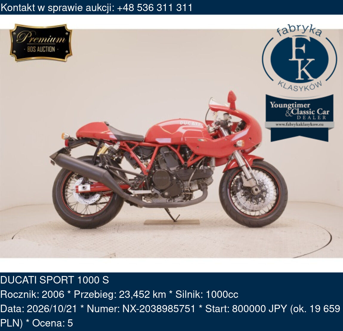 DUCATI SPORT 1000 S 2006 - zdjęcie 2