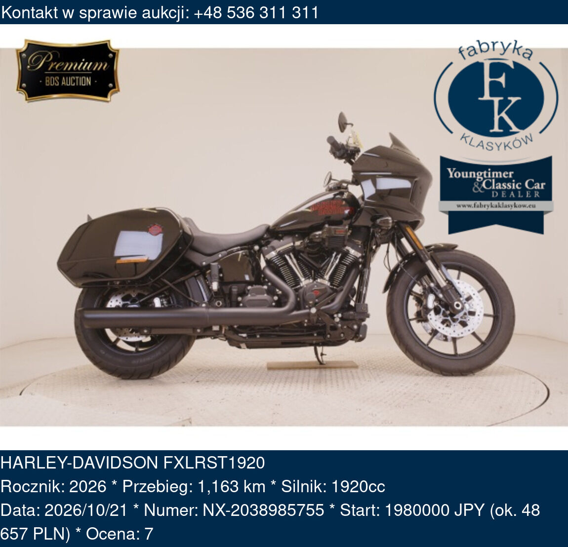 HARLEY-DAVIDSON FXLRST1920 2026 - zdjęcie 2