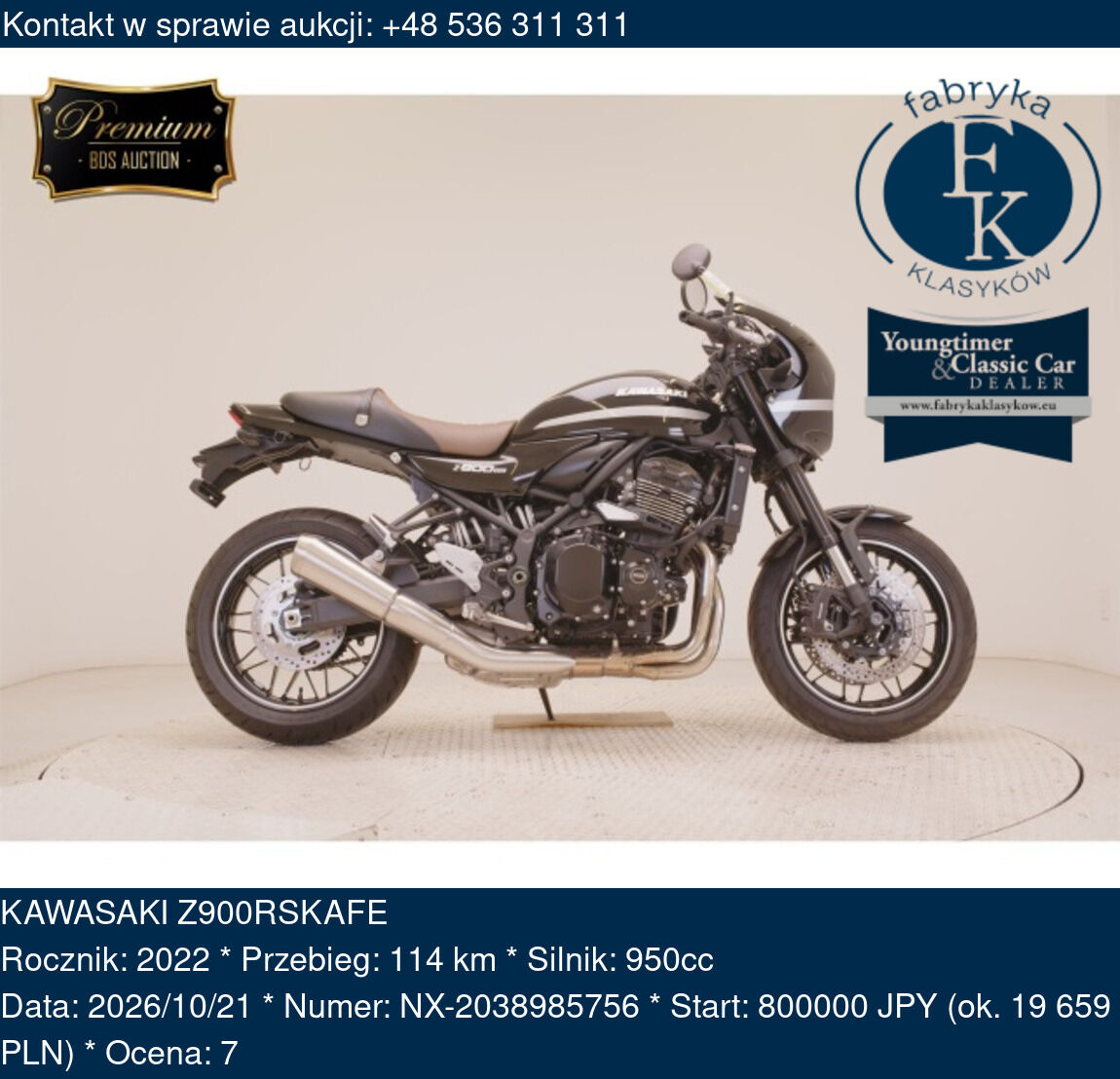 KAWASAKI Z900RSKAFE 2022 - zdjęcie 2