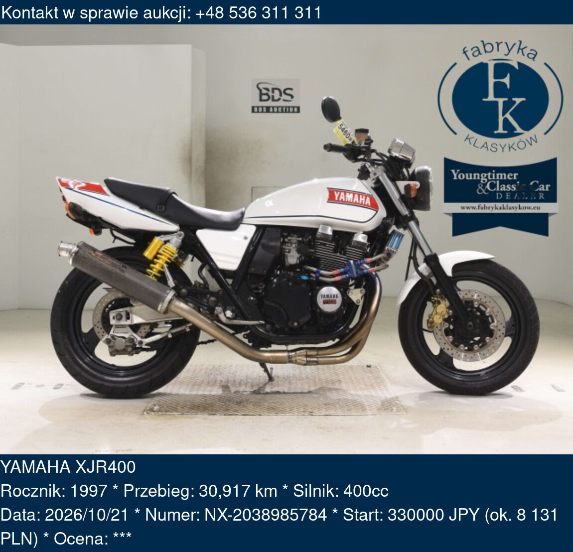 YAMAHA XJR400 1997 - zdjęcie 2