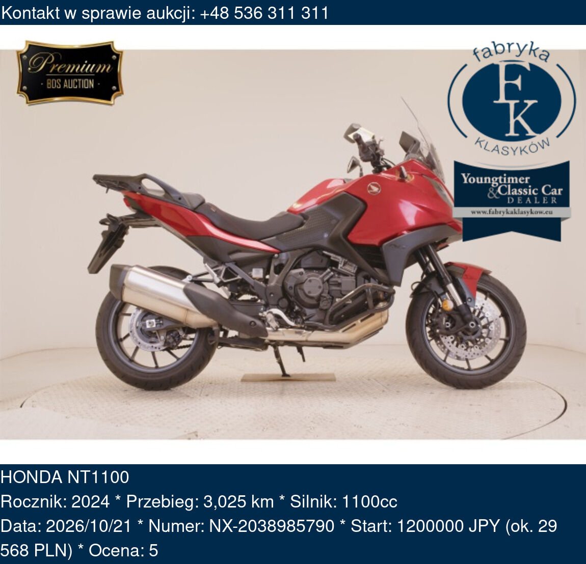HONDA NT1100 2024 - zdjęcie 2